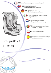 Mode d’emploi Renolux New Austin Siège bébé