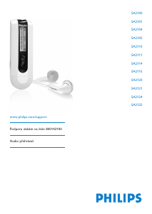 Manuál Philips SA2105 Přehrávač MP3