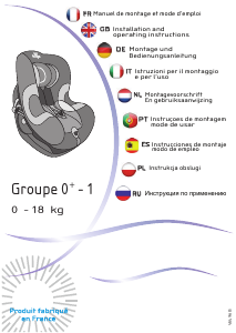 Mode d’emploi Renolux Serenety Siège bébé