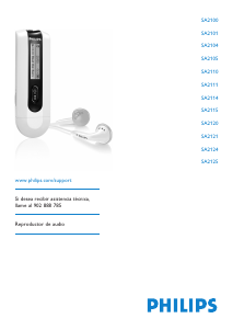 Manual de uso Philips SA2105 Reproductor de Mp3