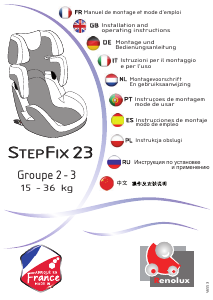 Instrukcja Renolux StepFix 23 Fotelik samochodowy