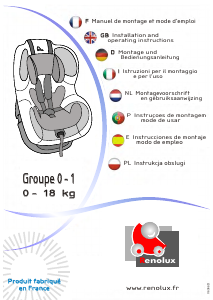 Mode d’emploi Renolux Stream Siège bébé