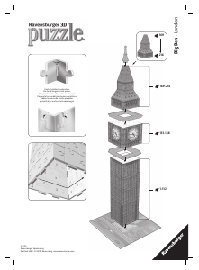Handleiding Ravensburger Big Ben 3D Puzzel