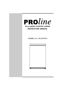 Manual Proline PL167GWA Refrigerator