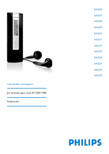 Käyttöohje Philips SA2215 MP3-soitin