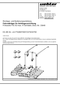 Bedienungsanleitung Uebler F41 Fahrradträger