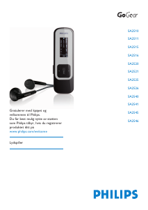 Bruksanvisning Philips SA2520 GoGear MP3-spiller
