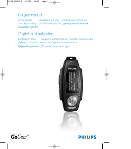 Manuál Philips SA255 GoGear Přehrávač MP3