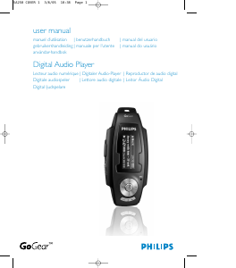 Manual de uso Philips SA255 GoGear Reproductor de Mp3