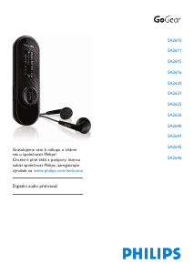 Manuál Philips SA2620 GoGear Přehrávač MP3