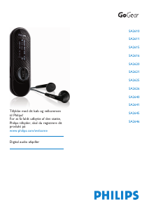 Brugsanvisning Philips SA2620 GoGear Mp3 afspiller