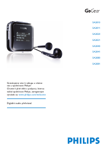 Manuál Philips SA2820 GoGear Přehrávač MP3