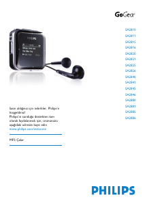 Kullanım kılavuzu Philips SA2820 GoGear Mp3 çalar