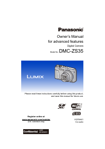 Manual Panasonic DMC-ZS35 Lumix Digital Camera