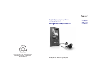 Vadovas Philips SA2ARA04K GoGear MP3 leistuvas