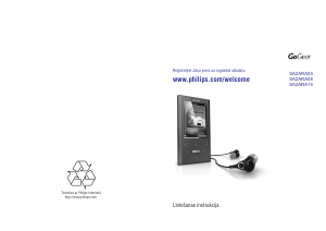 Rokasgrāmata Philips SA2ARA04K GoGear Mp3 atskaņotājs