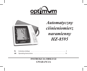 Manual Optimum HZ-8595 Blood Pressure Monitor