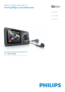 Manual Philips SA2CAM04K GoGear Mp3 Player