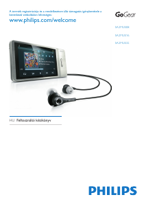 Használati útmutató Philips SA2MUS08S GoGear MP3-lejátszó