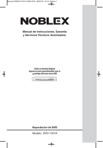 Manual de uso Noblex DVD-1557A Reproductor DVD