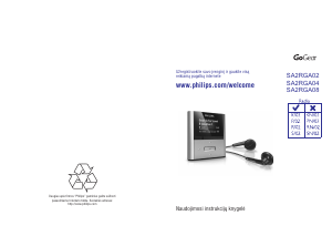 Vadovas Philips SA2RGA02K GoGear MP3 leistuvas