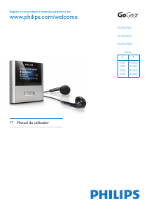 Manual Philips SA2RGA02PN GoGear Leitor Mp3