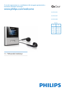 Használati útmutató Philips SA2RGA02PN GoGear MP3-lejátszó