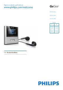 Bruksanvisning Philips SA2RGA02RN GoGear MP3-spiller