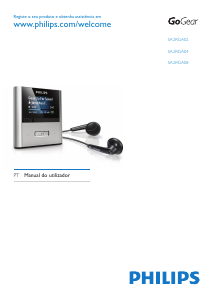 Manual Philips SA2RGA02S GoGear Leitor Mp3