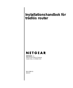 Bruksanvisning Netgear WNR834b Router