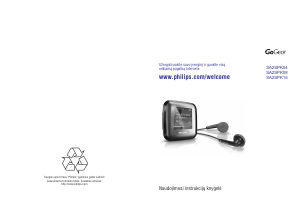 Vadovas Philips SA2SPK02S GoGear MP3 leistuvas