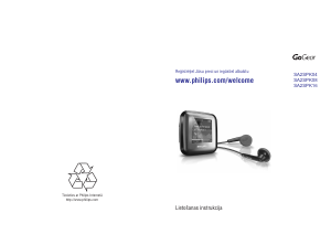 Rokasgrāmata Philips SA2SPK02S GoGear Mp3 atskaņotājs