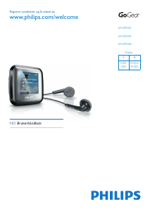 Bruksanvisning Philips SA2SPK08SN GoGear MP3-spiller