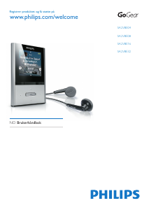 Bruksanvisning Philips SA2VBE04K GoGear MP3-spiller