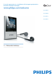 Használati útmutató Philips SA2VBE04R GoGear MP3-lejátszó