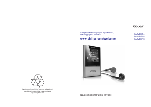 Vadovas Philips SA2VBE04R GoGear MP3 leistuvas