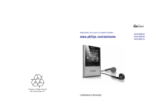 Rokasgrāmata Philips SA2VBE04R GoGear Mp3 atskaņotājs