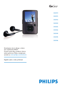 Manuál Philips SA3025 GoGear Přehrávač MP3
