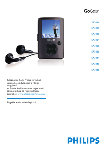 Használati útmutató Philips SA3025 GoGear MP3-lejátszó