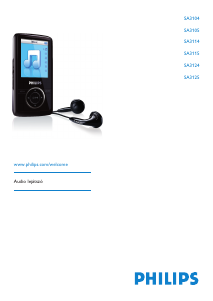 Használati útmutató Philips SA3104 MP3-lejátszó
