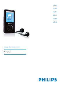 Bedienungsanleitung Philips SA3104 Mp3 player