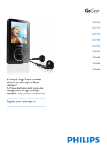 Használati útmutató Philips SA3485 GoGear MP3-lejátszó