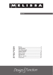 Instrukcja Melissa 646-049 Mikser ręczny