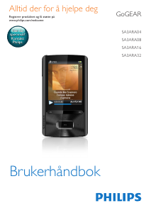 Bruksanvisning Philips SA3ARA16K GoGear MP3-spiller