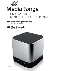 Manual MediaRange MR732 Speaker