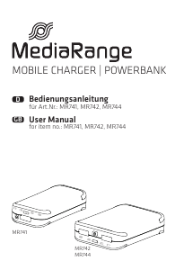 Manual MediaRange MR741 Portable Charger