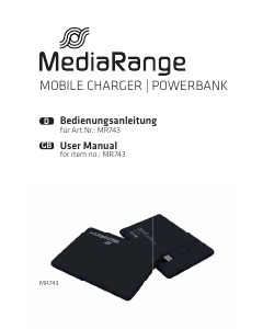 Manual MediaRange MR743 Portable Charger