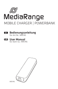 Manual MediaRange MR745 Portable Charger