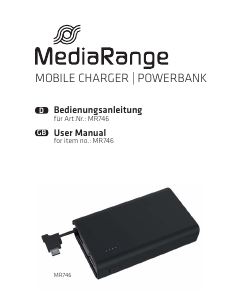 Manual MediaRange MR746 Portable Charger