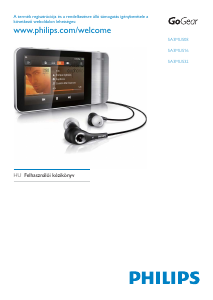 Használati útmutató Philips SA3MUS08S GoGear MP3-lejátszó